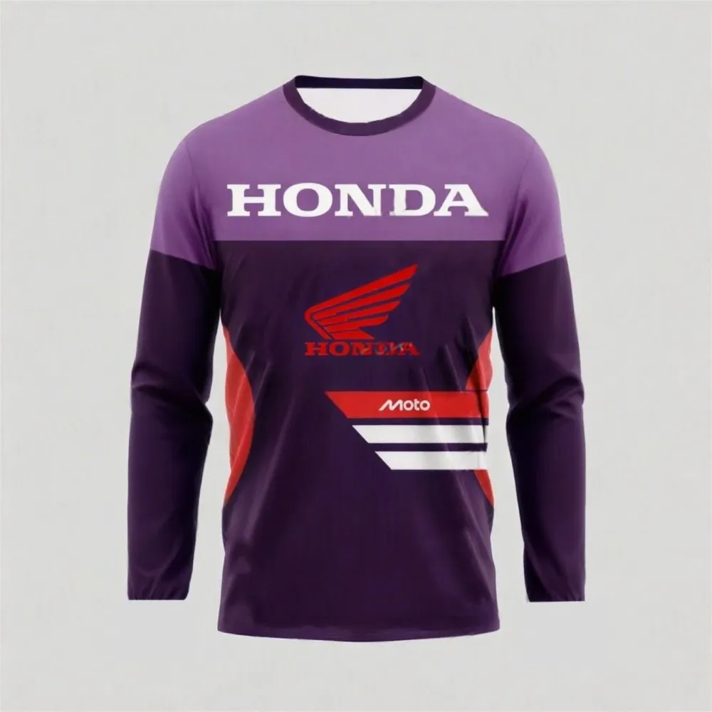هوندا 2026 دراجة نارية للطرق الوعرة سريعة الجافة تنفس جيرسي دراجة هوائية جبلية سباق تي شيرت مريح ركوب Ropa Motocross Hombre