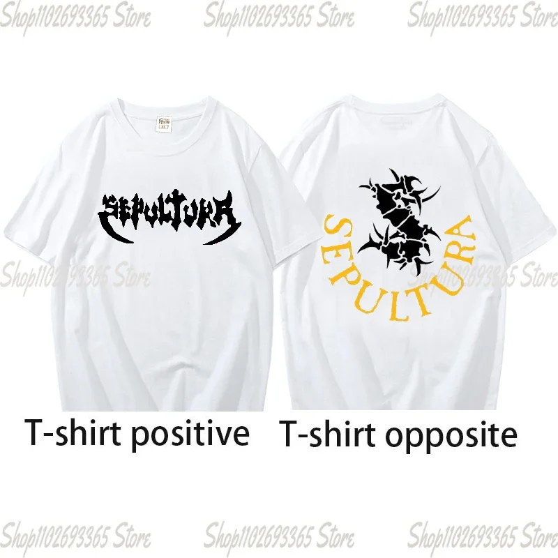 Sepultura Heavy Metal  Black T Shirt Sizes XS-4XLT-Shirt Short Sleeve Mens