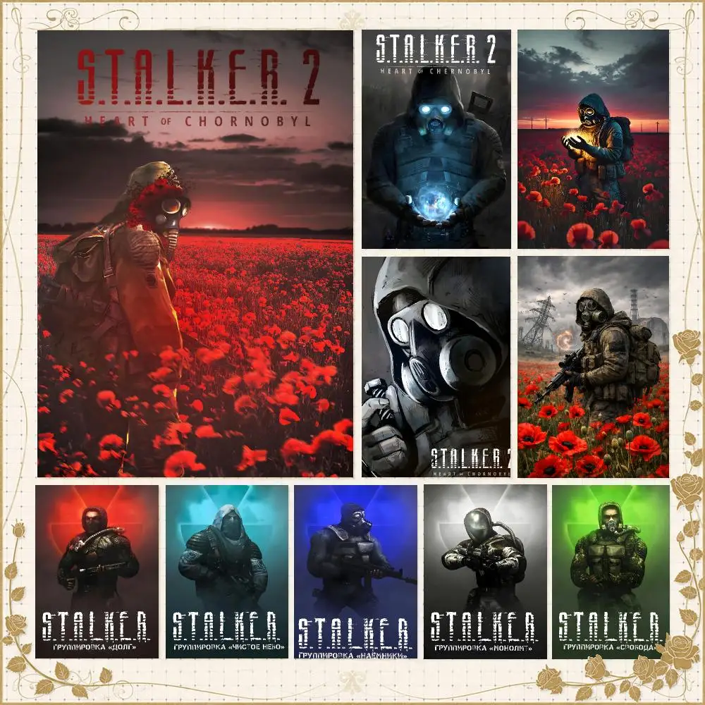 Game S-STALKER Poster Wall Art Bedroom Living Room Dorm Bar Cafe Gym Studio Home Decor Gifts