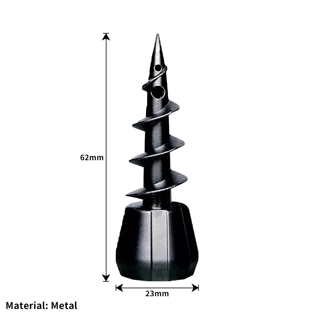 Metal Screw-Shaped Hookah Bowl Hookah Tobacco Bowl Metal Spiral Style Water Pipe Head for Beverage Bottle Accessories