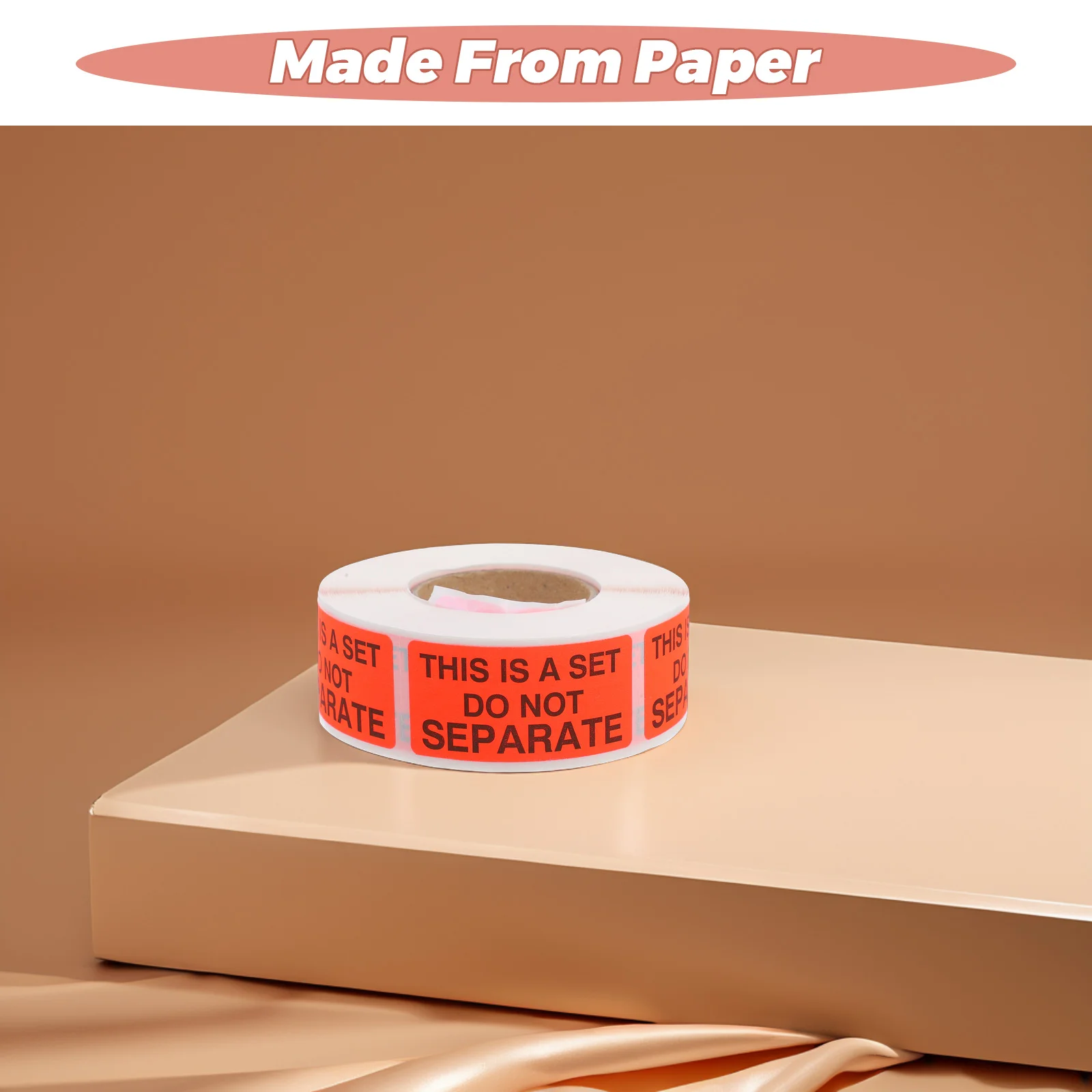 500pcs 1 Roll This Is A Set Do Not Separate Labels 2X0.98 Inch Fluorescent Red Self Adhesive Packaging Stickers For Shipping