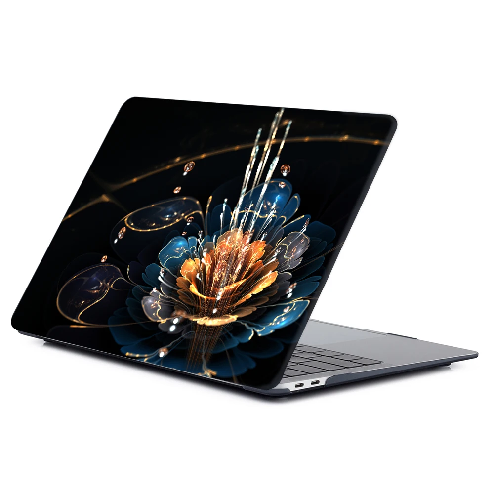 Flower Pattern Laptop Case for MacBook Air 15 M5 2026 Cover M3 A3114 2024 Air 15.3 Funda for Pro M2 13 14 16 M4 Max Print Case