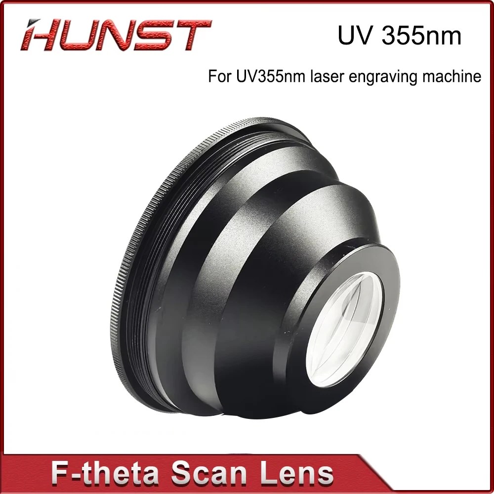 HUNST Laser Engraving Machine F-theta UV Lens, 355nm, 70x70-300x300mm, Suitable for UV Laser Marking Machine Parts.
