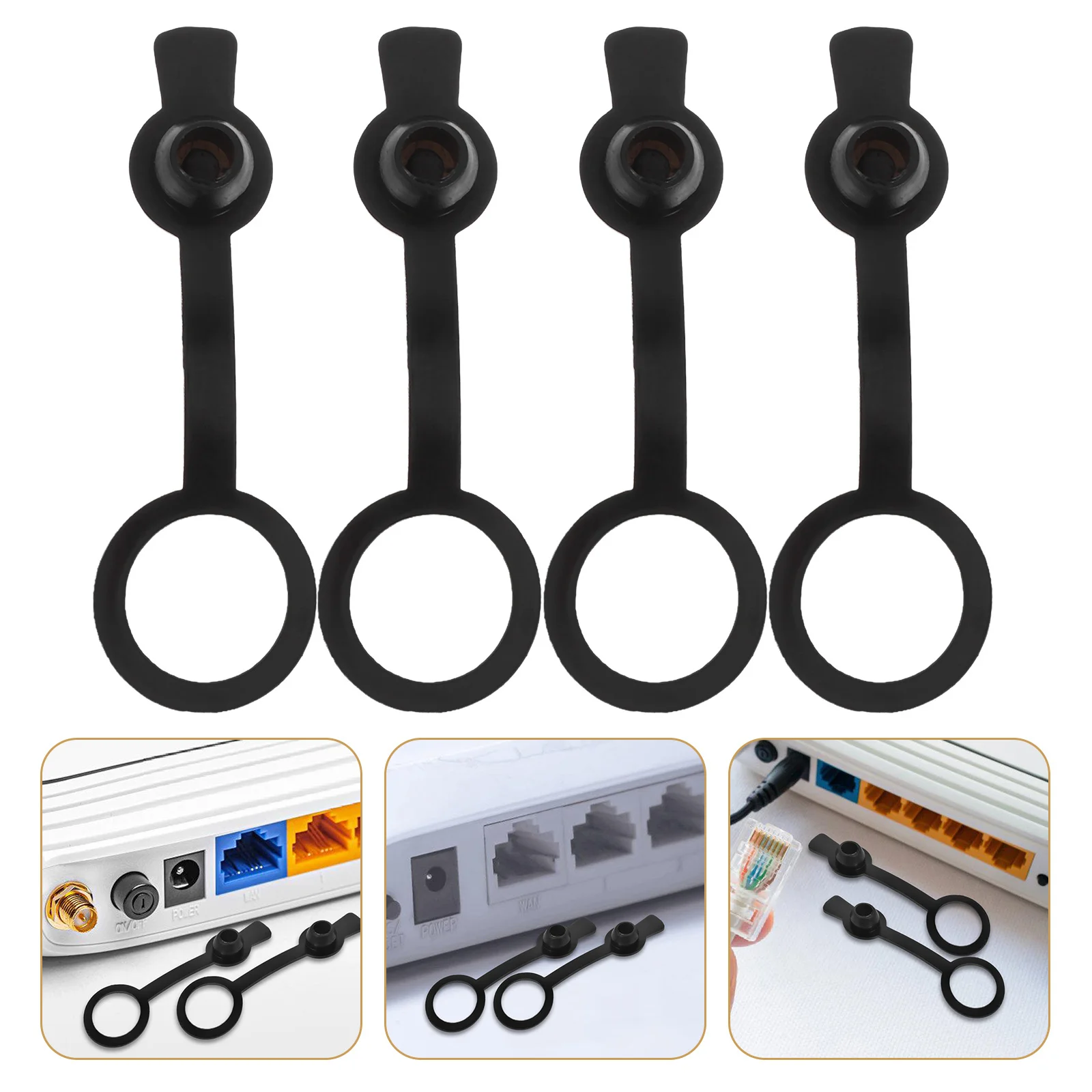 

50Pcs Power Sockets Waterproof Protective Caps Outdoor Electrical Outlet Cover Splashproof Socket Protector Charging Station