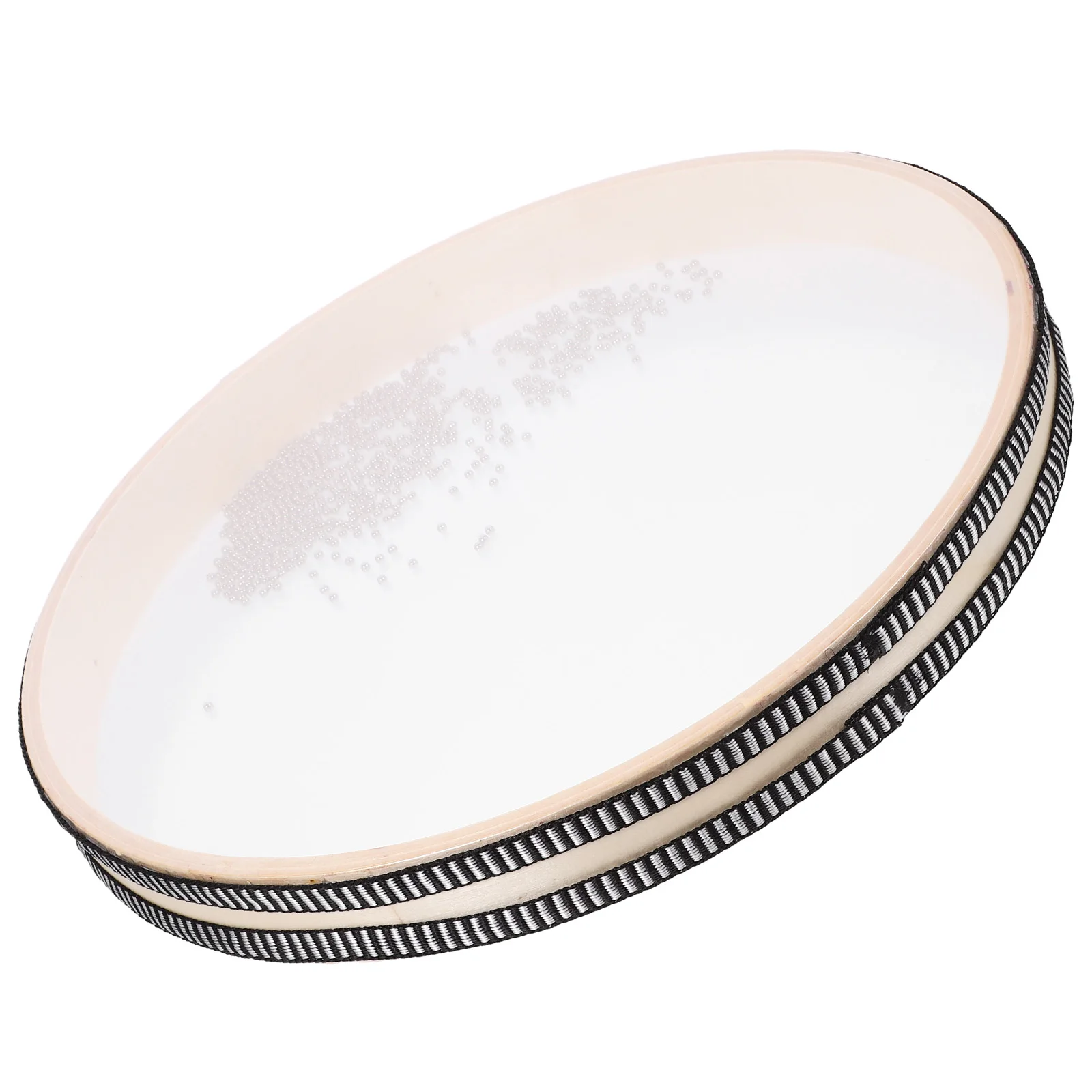 

Wooden Hand Beads Drum Wave Instrument Toys Kids Percussion Smooth Safe Child Teaching