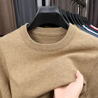 2025 nouveau pull décontracté pour hommes col rond à manches longues pull tricoté motif diamant mode haut polyvalent 1