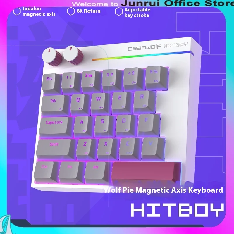 

Wolf Hitboy Magnetic Axis Keyboard Hk25 One-Handed Mechanical Keyboard Multi-Function Small Keyboard Computer Accessories Gift