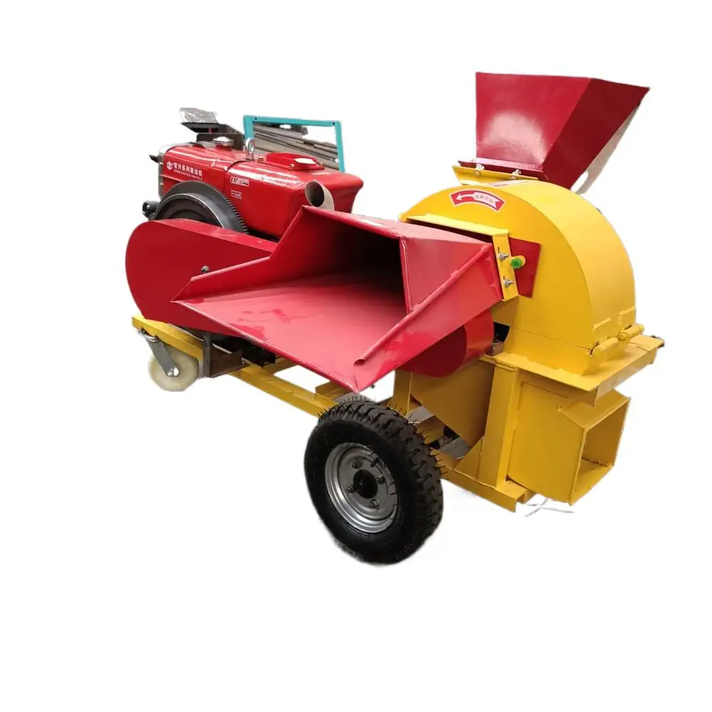 Industrial Crushing Wood Branches Log Wood Chipper Machine  Multi-function Electric Motor Opreted Wood Shredding Machine