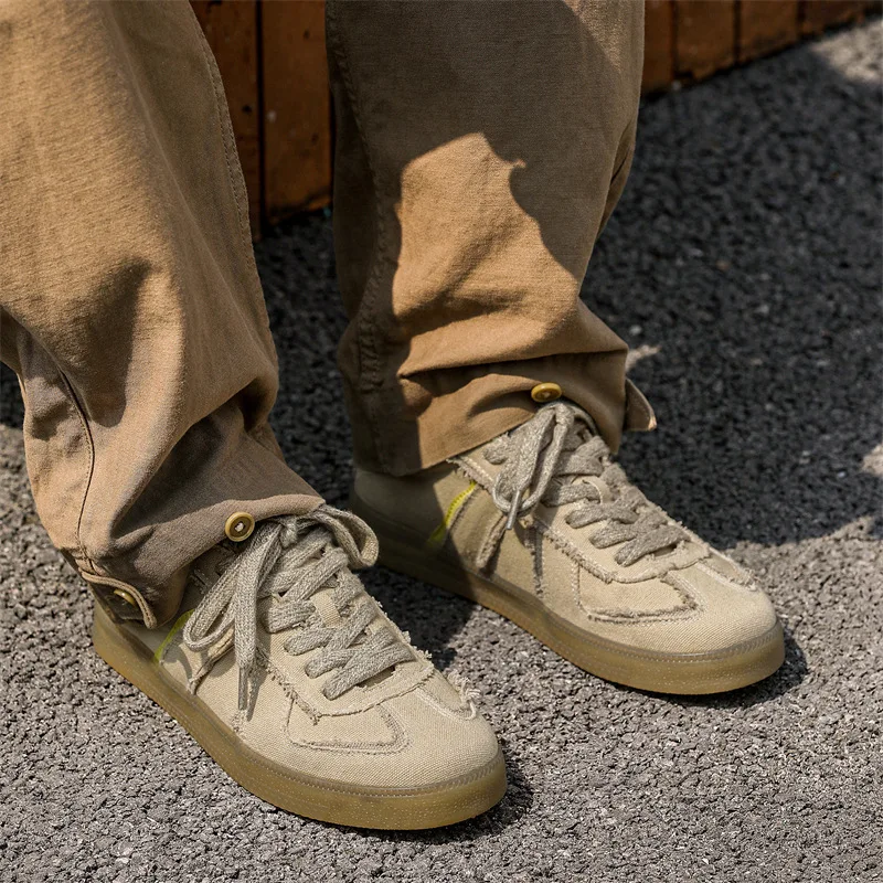 

2025 New Low Cut Canvas Shoes Sports Casual Niche Designed Men's Shoes Breathable Fashion Trend Comfortable Lightweight Sneakers