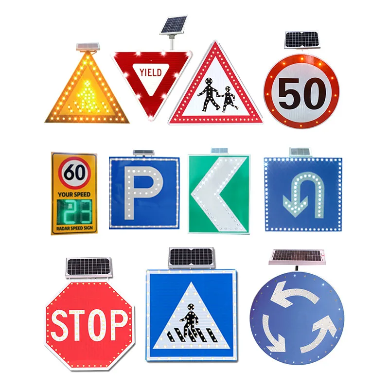 Aluminium Yield Road Sign Outdoor Safety Triangle Sign PVC Material for Roadway Usage
