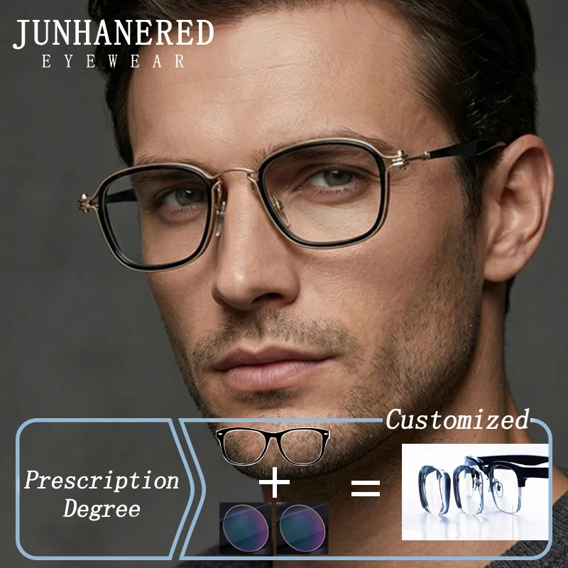 

Fashion Brand Deisgn Retro Frame Photochromic Prescription Glasses Anti Blue Ray Hyperopia Myopia Astigmatism Shortsight Eyewear