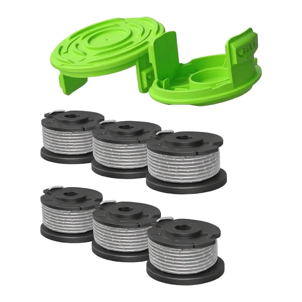 /8pcs /0.065 /Inch Nylon Trimmer String Spool Pre Wound Line For For Greenworks Single Line Eater Replacement Parts Accessories
