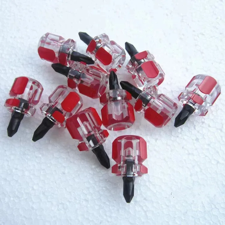 Small one-word cross screwdriver for car fenders, beauty equipment pocket ultra-short screwdriver mini screw batch tool 6mm