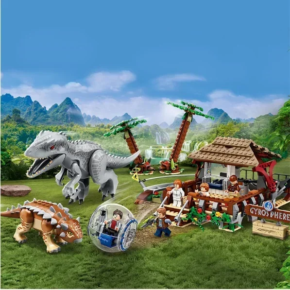 New Dinosaur Set 11580 10928 11337 10925 Tyrannosaurus Rex vs Ankylosaurus Building Blocks Brick Toys Gift for Children