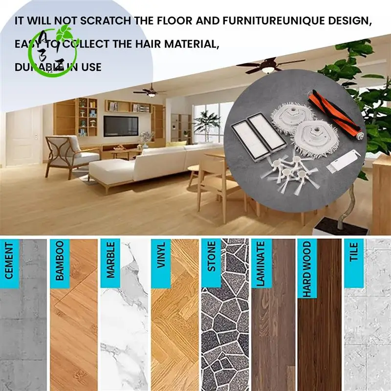 

A31Z-Для Dreame Bot W10 W10pro Аксессуары для пылесоса, основная боковая щетка, HEPA-фильтр, запасные части для швабры