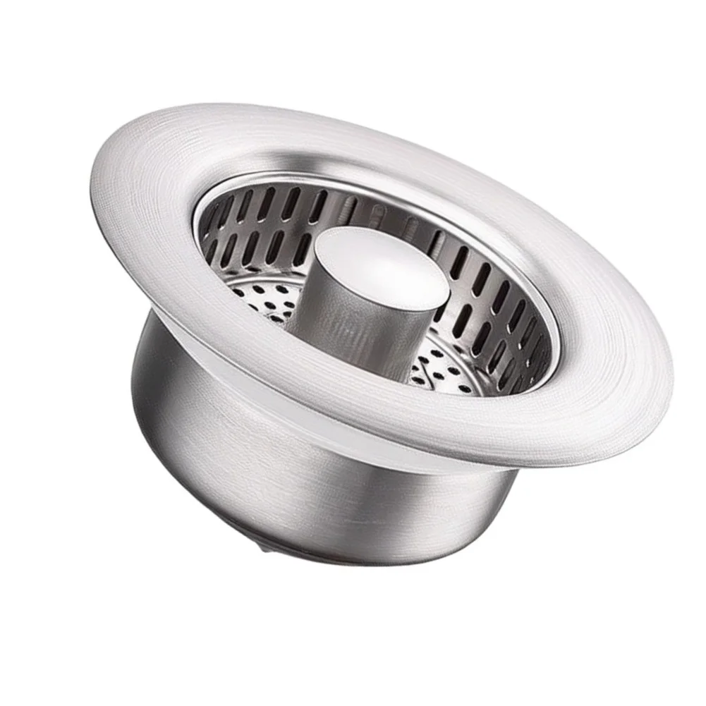3-in-1 Sink Drain Stopper Made of Stainless Steel and ABS with Enhanced Sealing Properties for Consistent Drain Functionality