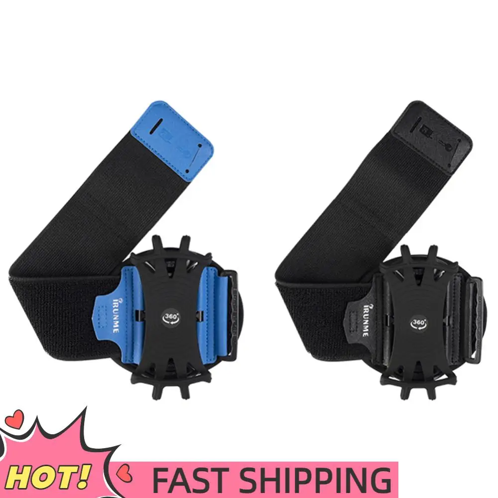 

360 Degree Rotation Phone Holder Bracelet Wearable Mobile Phone Holder Adjustable Wristband Phone Case for Running Cycling