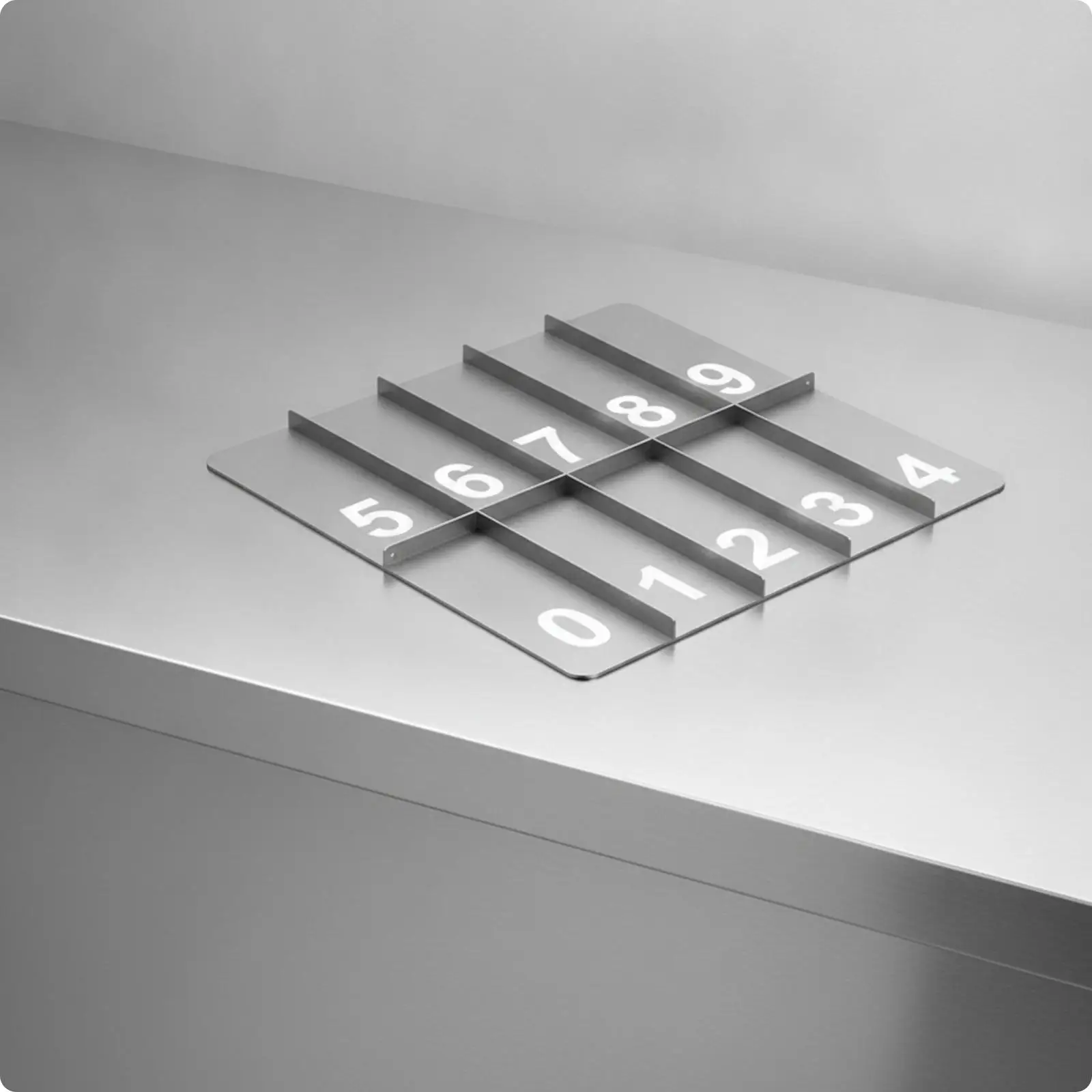 Stainless Steel Cup and Straw Organizer | Multiple Divided Compartments, Countertop Organizer Rack, for Drink Stations