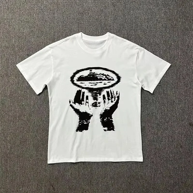 2026 Sommer Baumwoll-T-Shirt mit Aufdruck für Herren, Damen und Kinder, Streetwear, Avantgarde-Stil, Retro-Oversize-Design – Detail 8