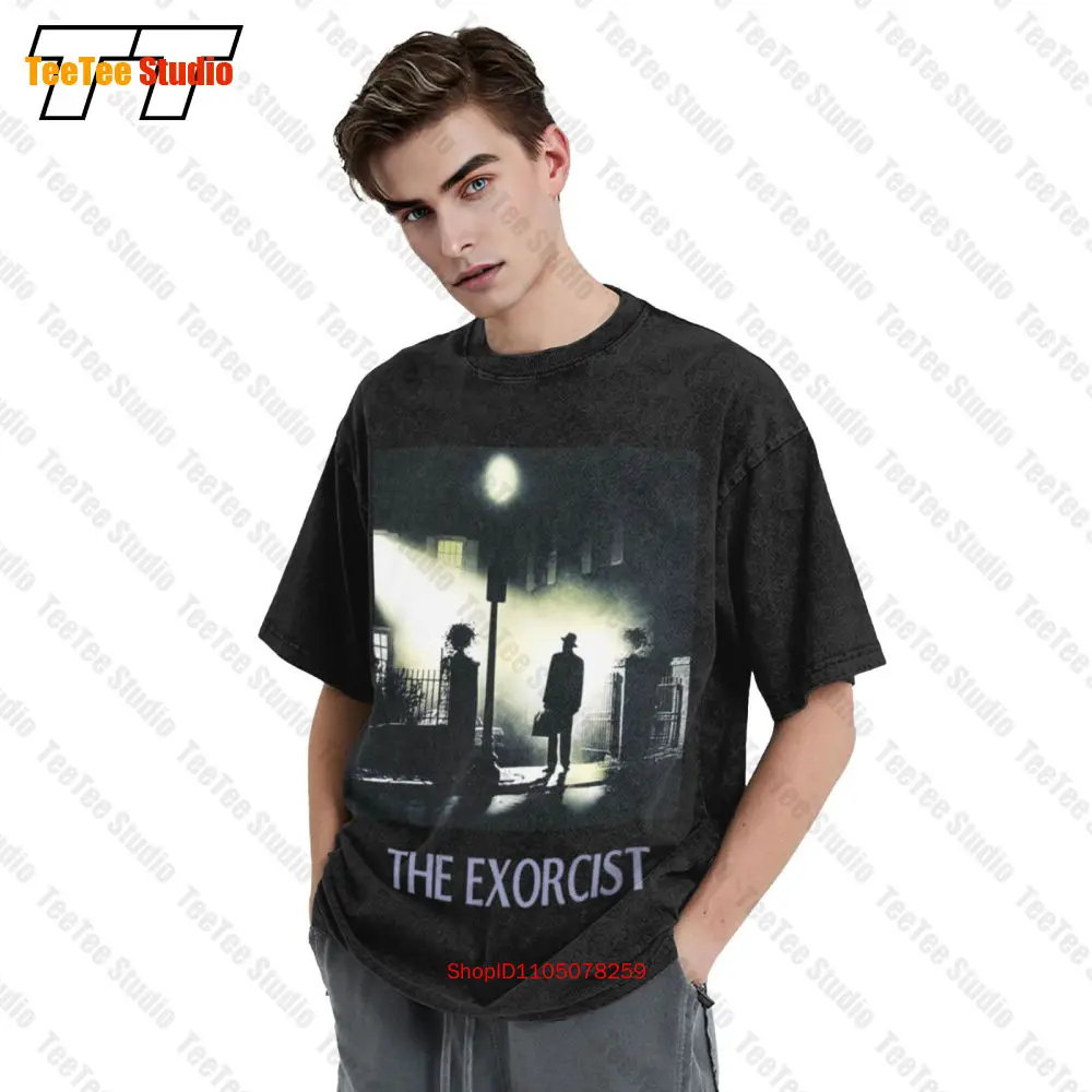 ملصق فيلم طارد الأرواح الشريرة ويليام بيتر بليتي فيلم مخيف تي شيرت كلاسيكي V7XH #3