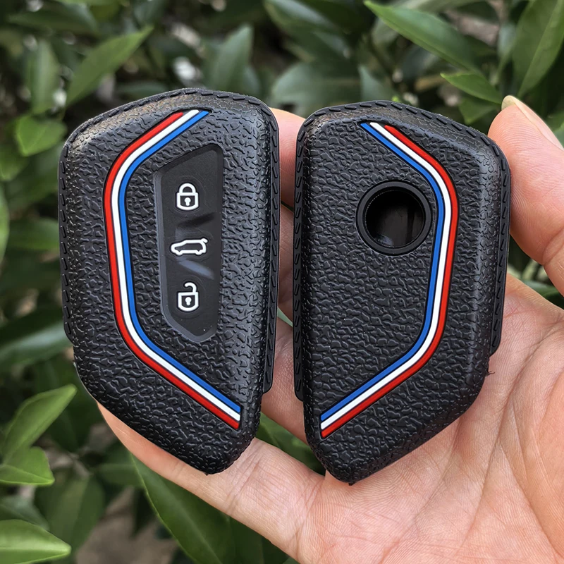 Autoschlüssel-Hülle für VW Volkswagen/Golf 8 MK8 ID.3 ID.4 /Cupra/Skoda/Octavia A8/SEAT/Leon MK4 2020 2021/Formentor/Tarraco