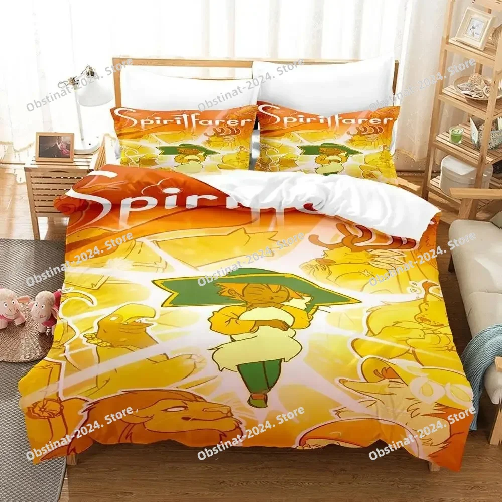 

Game Spiritfarer Bedding Set Single Twin Full Queen King Size Bed Set Adult Kid Bedroom Duvet cover Sets Anime Bed Sheet Set