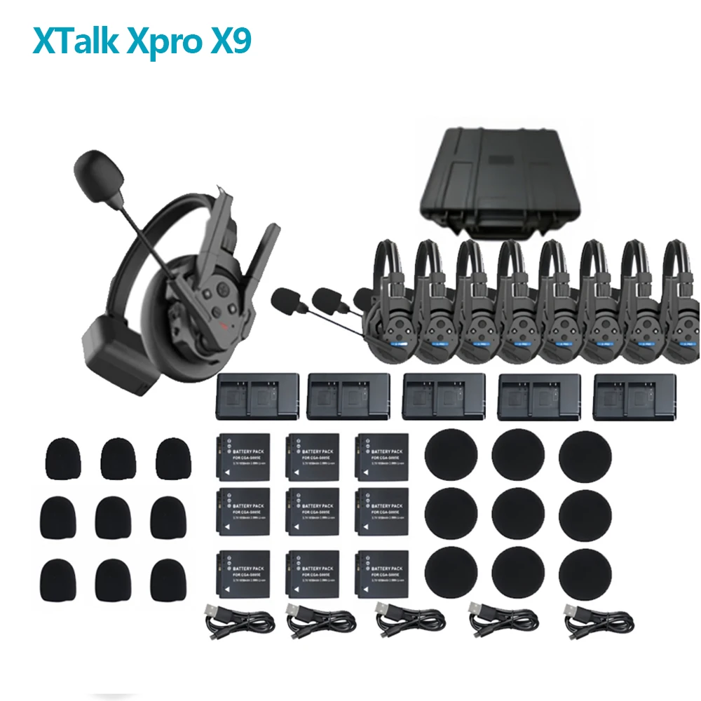 

SYNCO Xtalk Pro X9 2,4G Полнодуплексная гарнитура с одним ухом и дистанционным беспроводным домофоном, передача 500 м