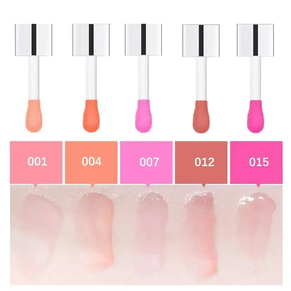 Brillo de labios hidratante, brillo de labios transparente, Aceite hidratante, glaseado, maquillaje, lápiz labial líquido, cosmético de labios, 6ml