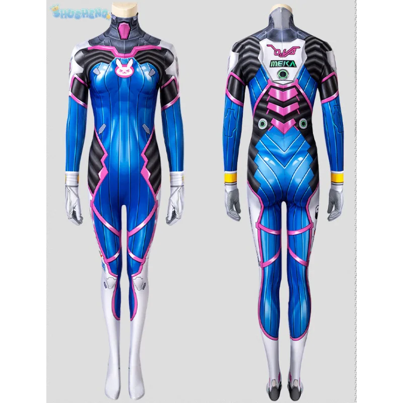 

Game DVA Cosplay Costume D.Va Party Zentai Suits Jumpsuit Driving Uniform Halloween Outfit Costumes for Women XXS-XXXL