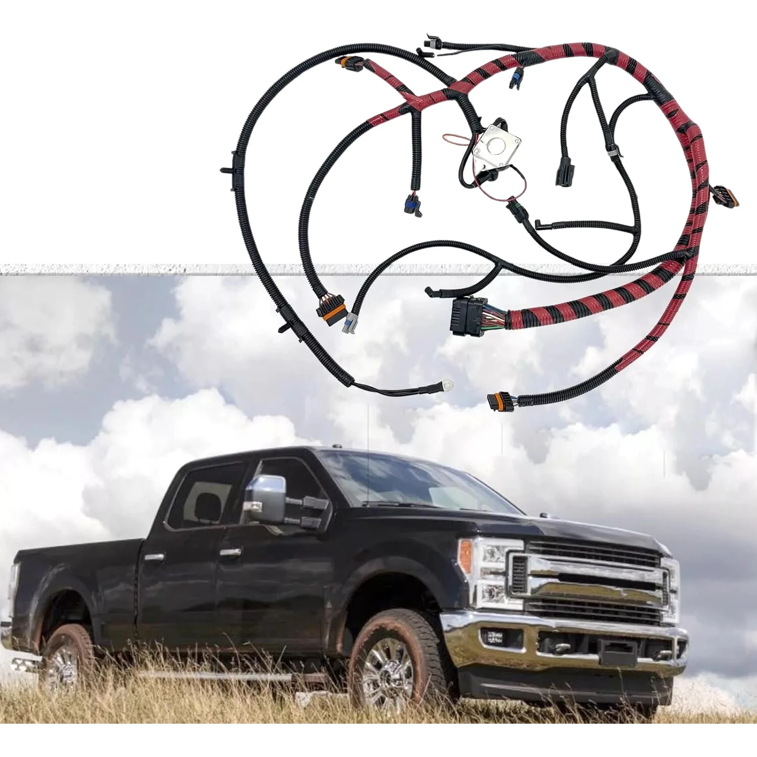 Engine Wiring Harness F6TZ9A451F For Ford Powerstroke F250 F350 F450 7.3L 1994-1996 DIESEL Direct Injected Turbo Diesel Engine﻿