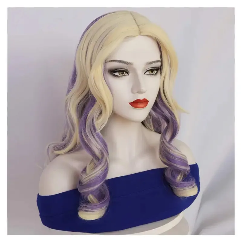 TV Zombies 3 Cos Addison Cosplay Props Halloween Accessories Female Long Hair Wig Headwear sf/1