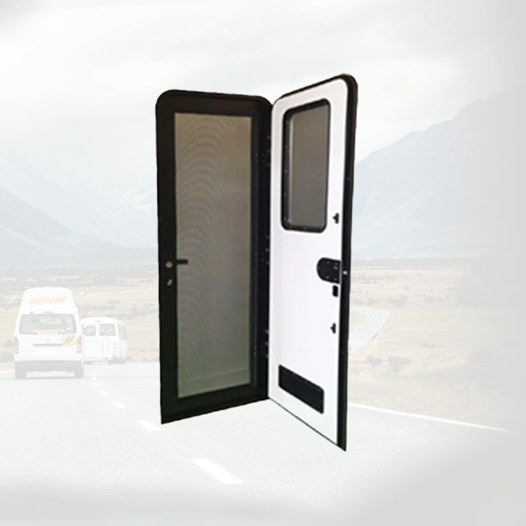 

Customizable New Design Professional RV Door With Card System Caravan Entry Door With Acrylic Glass Door