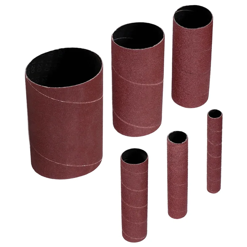 

A88E-12 Pack Sanding Sleeves For Spindle Sander, 120 Grit, Aluminum Oxide Sandpaper Power Sanding Sleeves
