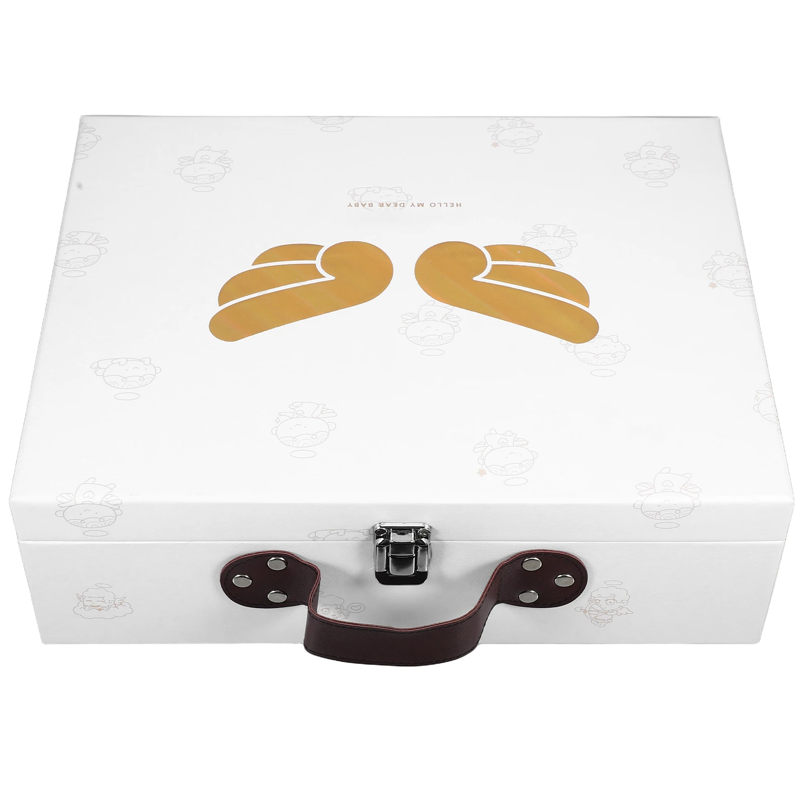 

Portable H Gift Box for H made Paper Box Newborn Clothes Accessories Durable Paper Storage Present Baby Shower Boxes
