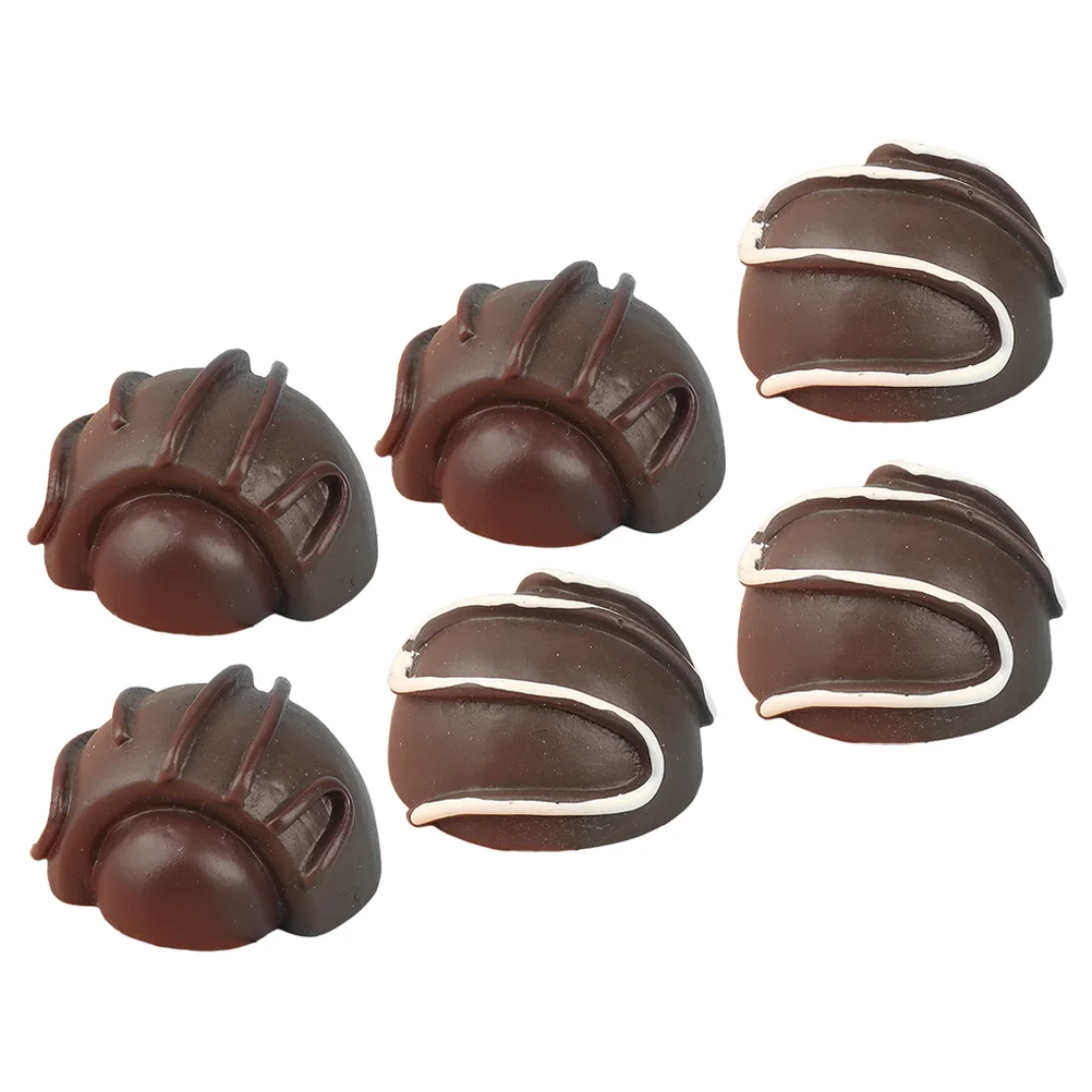 12 Pcs Simulation Chocolate Bulk Toy Simulated Decor Bar Props Fake Tabletop Model Desktop Stick