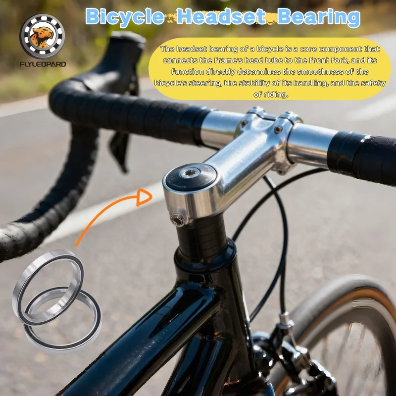 1PC 40x52x6.5mm Bicycle Headset Bearing MH-P25K 36/45 - Smooth Rotation for Bicycle Front Forks ，Compatible with Electric Bikes