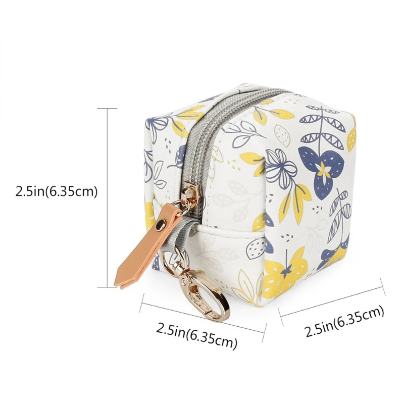 Schnullertasche PU-Schnullerhalter mit Clip für Wickeltasche Kinderwagen Geldbörse D5QA