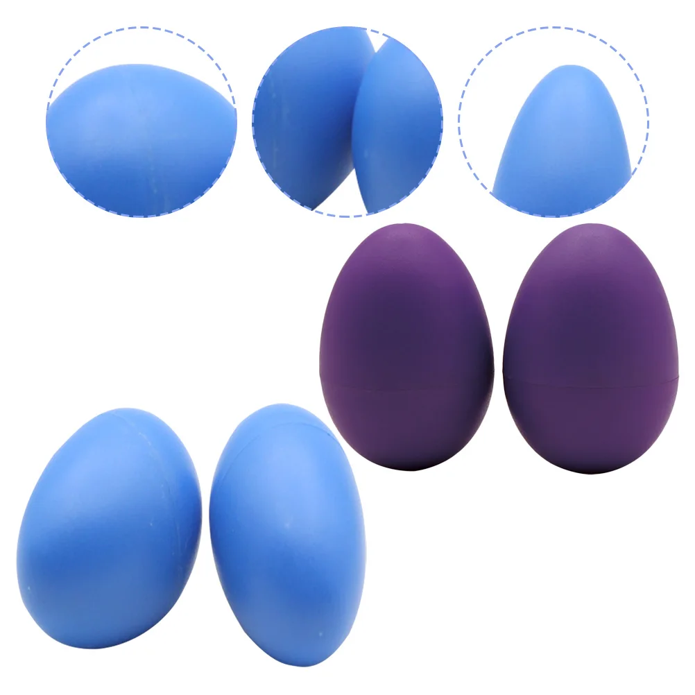 4 Uds. Huevos de arena Djembe juguete musical para niños instrumentos para niños huevo Musical de plástico \ juguetes para bebés para niños