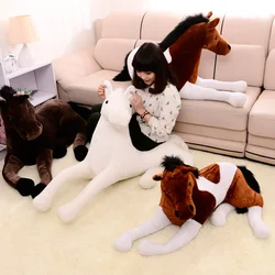 Simulation horse doll 65x36cm children's plush toy horse doll gift