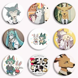 Classic Fun Anime BEASTARS Soft Button Pin Cute Animal Cartoon Spring Haru Juno Louis Brooch Badge Bag Decor Fans Collect Gifts