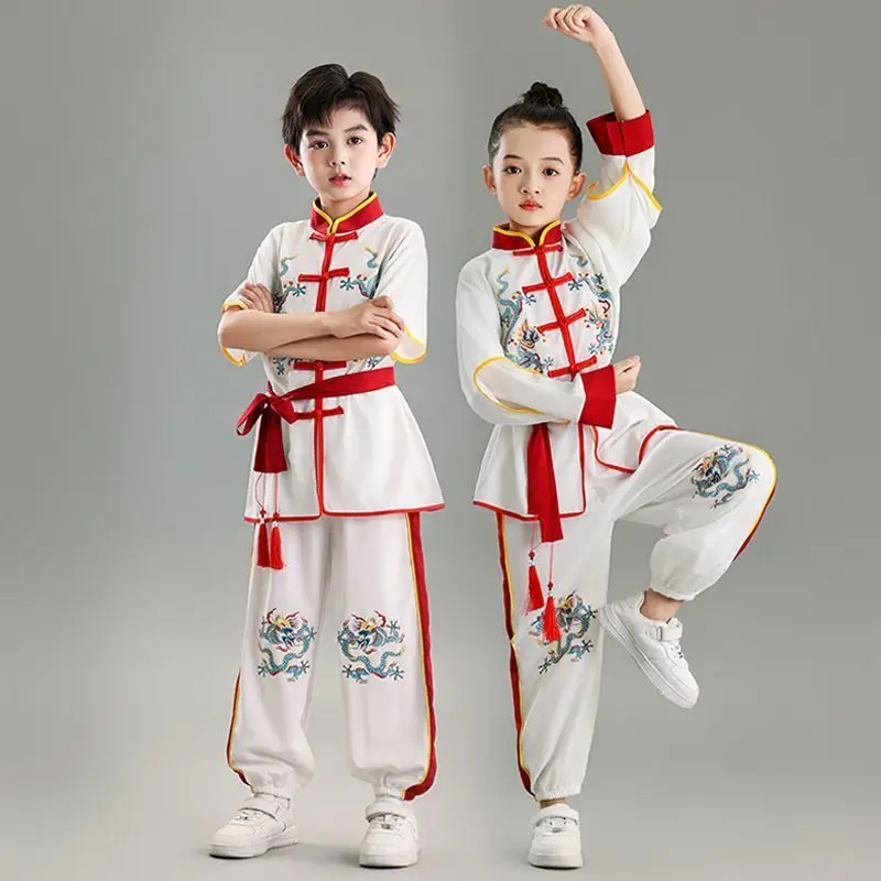 

New Children's Martial Arts Performance Costumes For Boys And Girls, Tai Chi Kung Fu Training Clothes, Chinese Style Children's