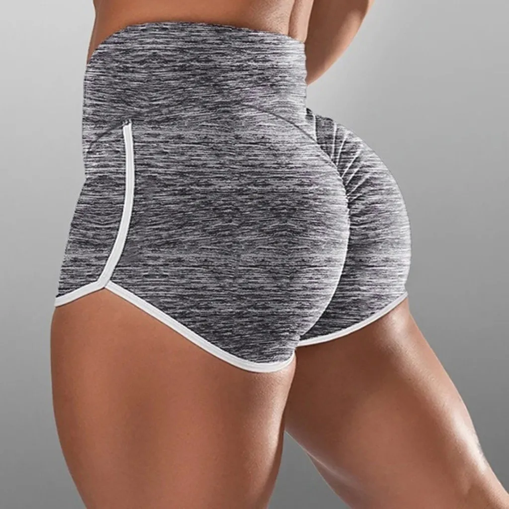 Summer Sport Shorts Yoga Leggings Women's Low Waist Elasticated Seamless Fitness Leggings Push Up Gym Training Gym Tights Shorts