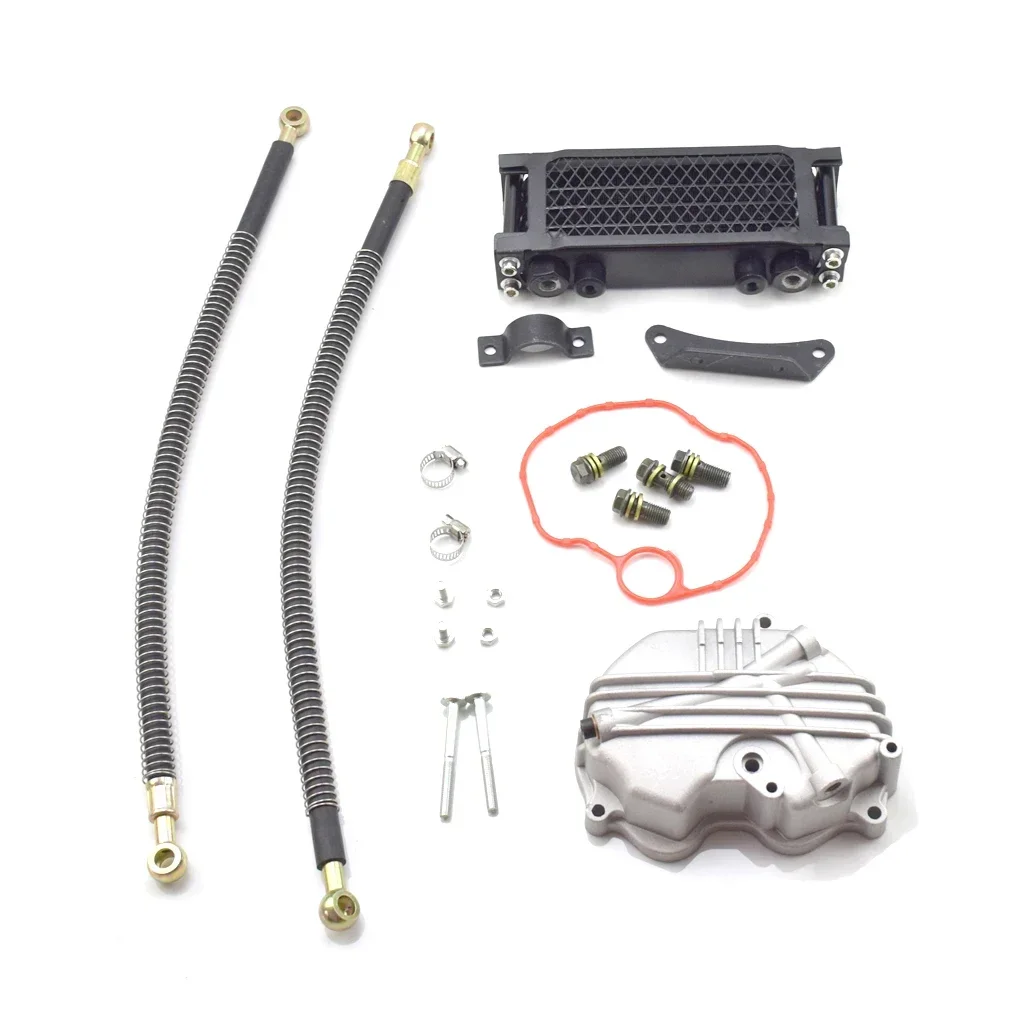 Engine cover + Radiator COOLING Cooler Oil Hose FOR 125CC 140CC 160CC Dirt Pit Bike Monkey Bike Z50