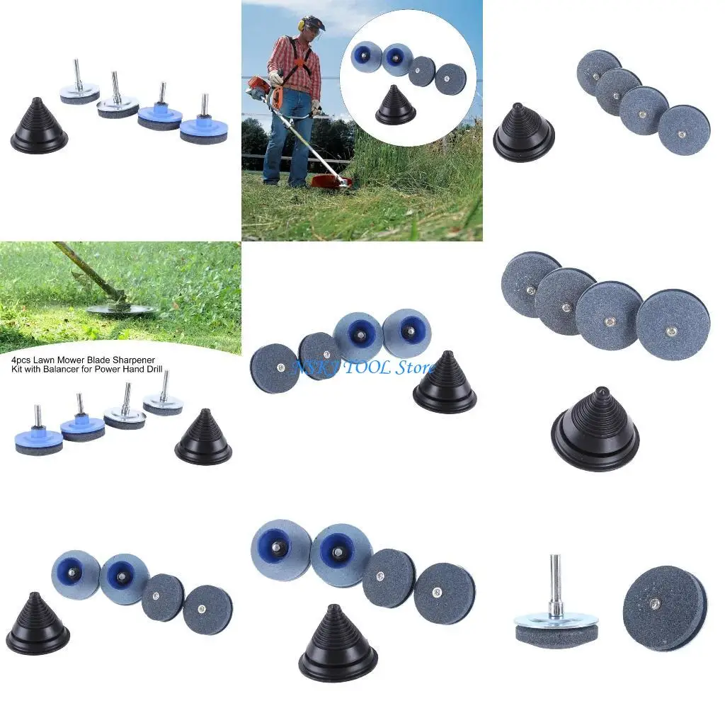 

L8RC 4Piece Lawnmower Cutter Restoration with for Garden Maintenance