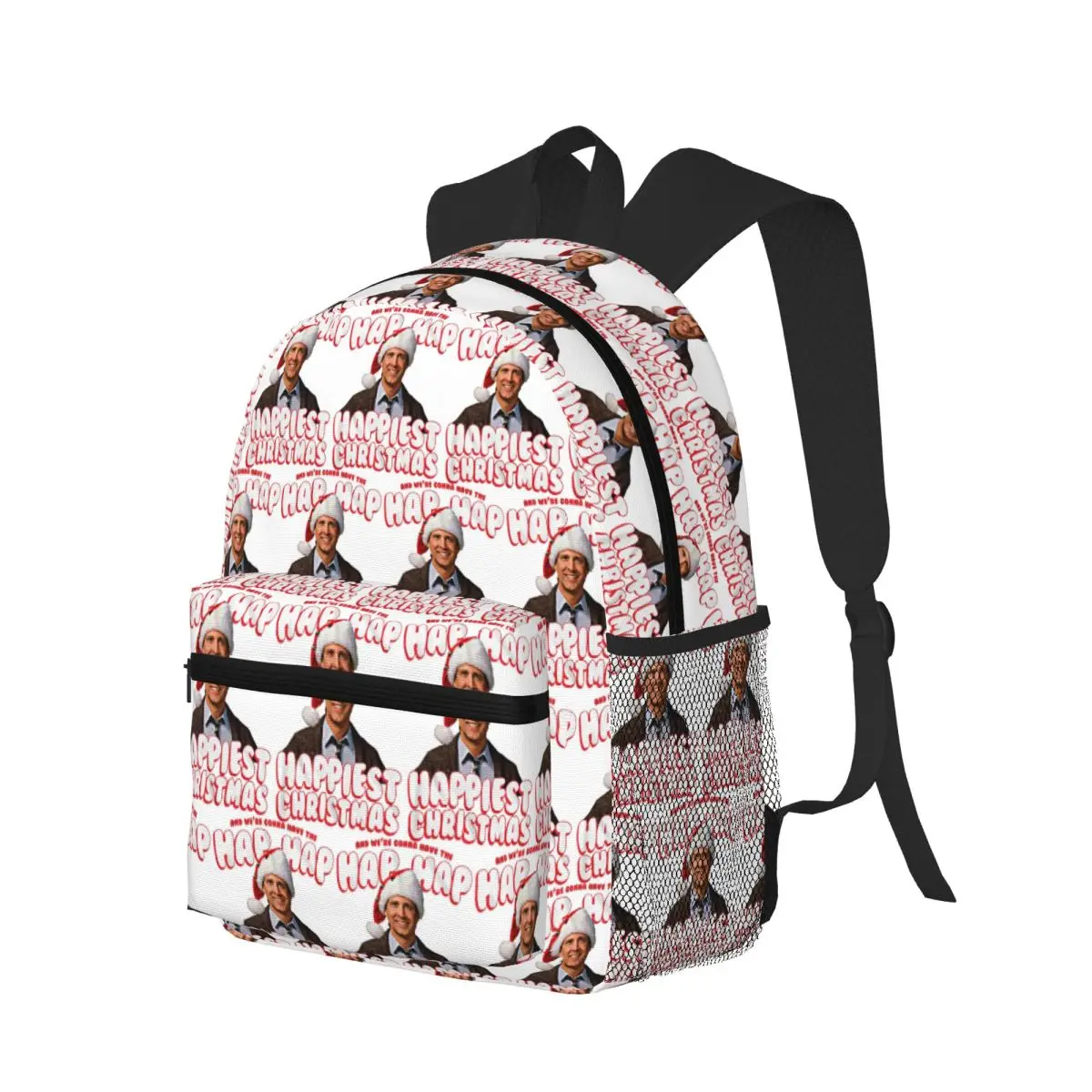 Clark Griswold National Lampoon'S 1989 Christmas Vacation Santa Student Backpack School Bag Daypack for Bookbag Shoulder Bags