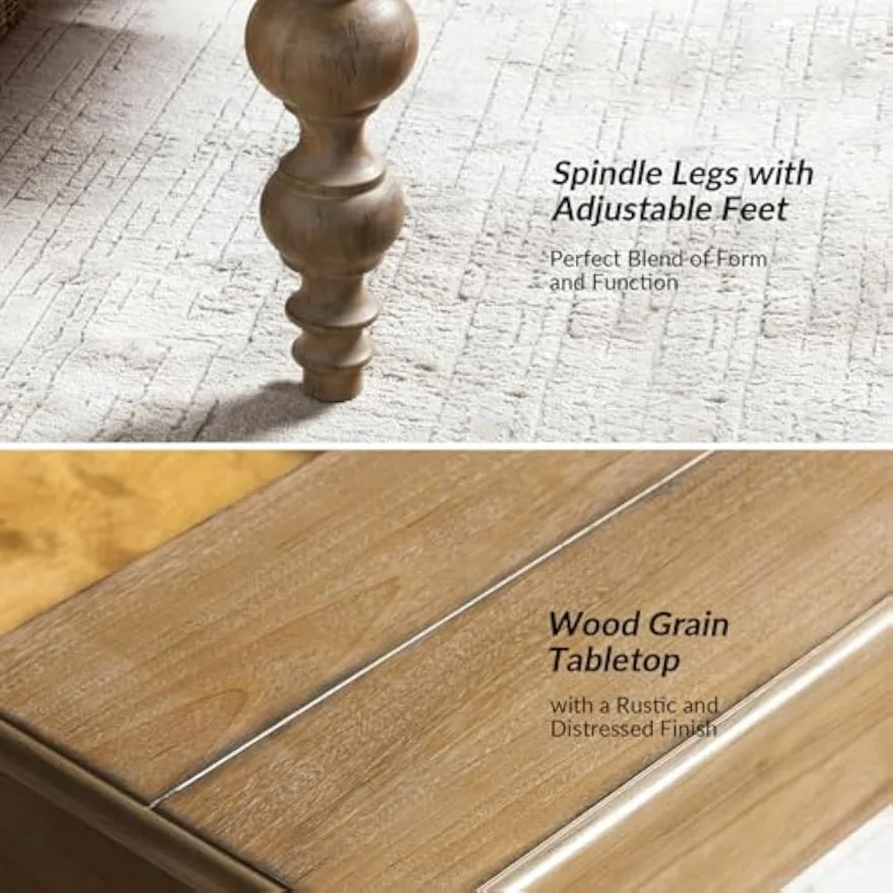 Wood Lift Top Coffee Table with Storage, Farmhouse Convertible Dining Table for Living Room,Large Rectangle Rustic Central Table