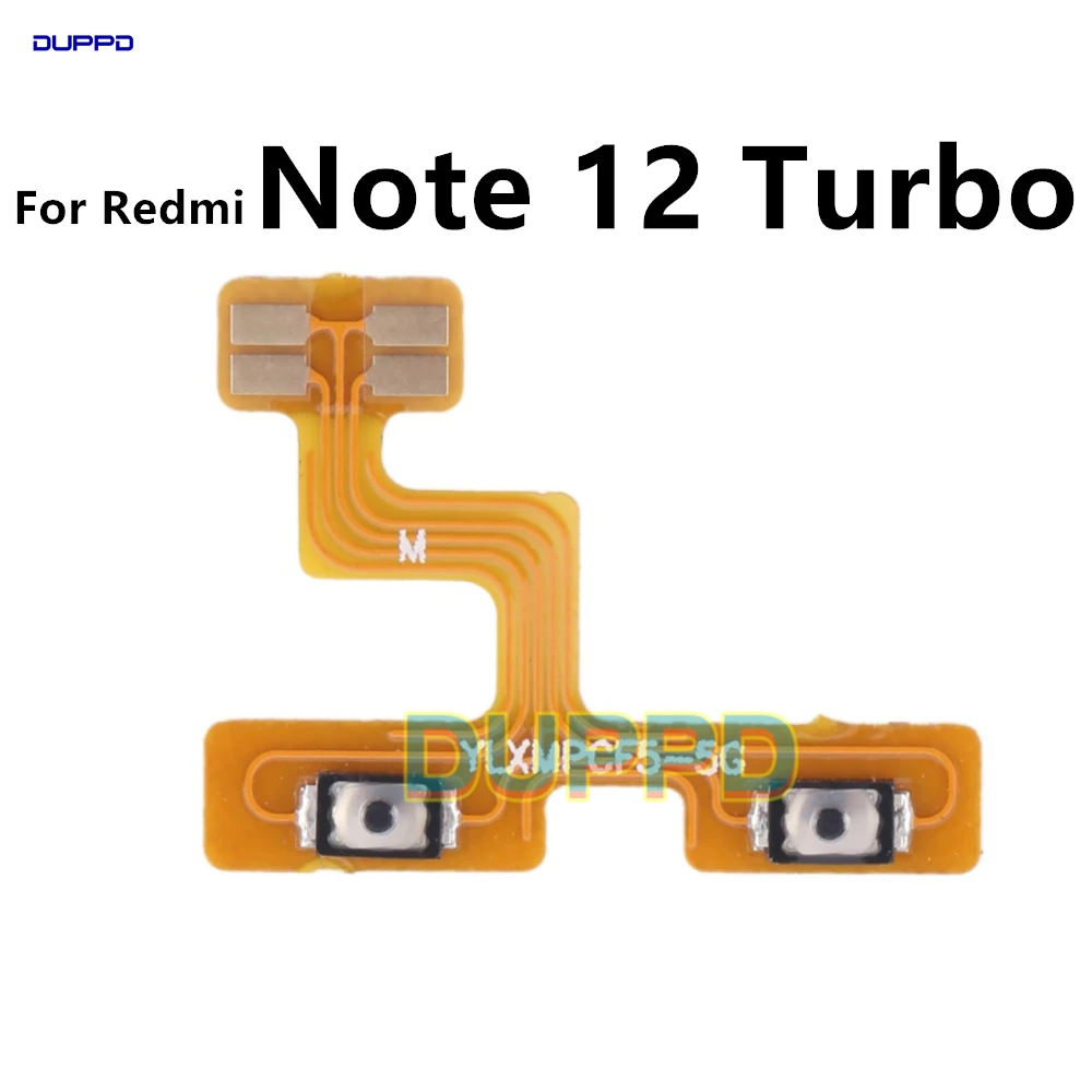 For Xiaomi POCO F5 For Redmi Note 12 Turbo Power Switch On Off Volume Button Flex Cable