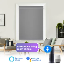 Custom Size Smart Electrical Automatic Open Motorized, Rechargeable Battery, Home Improvement, Blackout Roller Blind