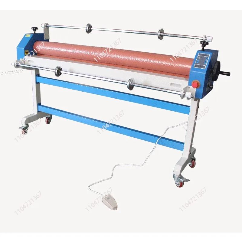 1300mm Wide format vinyl advertising photo cold laminator laminating machine with foot pedal
