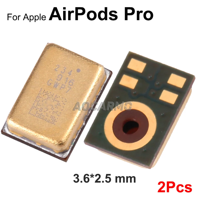 Aocarmo 2Pcs Microphone Speaker For Apple AirPods 1 / 2 / 3 / Pro Airpods Max Replacement Parts